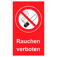 Schütz Rauchen verboten Straßenschild 250 x 150 x 0