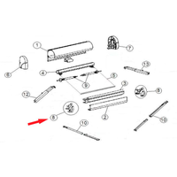 Thule Abdeckung Frontprofil  (links+rechts) - Ersatzteile Zelte & Markisen EAN:4036231011061