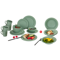 Berger Kynne Geschirr-Set & Suppenteller grün - Kunststoff und Melamin Geschirr-Sets EAN:4036231084645