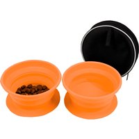 Disc-O-Bed Dog-Bowl faltbarer Silikon Futternapf Set 2 Stück - Hundezubehör EAN:4260477241382