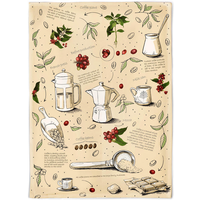 Bioloco Organic kitchen towel World of Coffee Küchentuch - Wäsche & Trocknen EAN:4260595857441