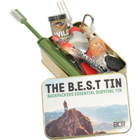 BCB ADV057 Backpackers Essential Survival Tin Überlebensdose 11-teilig - Outdoorzubehör EAN:5016549980579