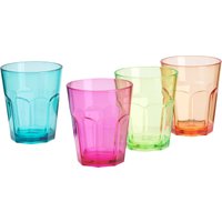 Trinkgläser Soda 340 ml 4er Set bunt - Gläser von Flamefield EAN:5023412003464