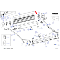 Thule Endplatte (rechts)  - Ersatzteile Zelte & Markisen EAN:5415182023290