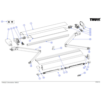 Thule Tuchrollenendkappe (rechts) passend zu T.Omnistor 6002 - Ersatzteile Zelte & Markisen EAN:5415182024129