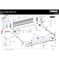 Thule Endkappe passend zu Omnistor 8000 - Ersatzteile Zelte & Markisen EAN:5415182026116