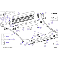 Thule Endkappe Alu passend zu T. 8000 (eloxiert) - Ersatzteile Zelte & Markisen EAN:5415182026130