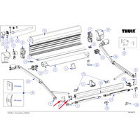 Thule Frontblendenkappen  - Ersatzteile Zelte & Markisen EAN:5415182026154