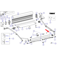 Thule Frontblendenendkappen passend zu Thule Omnistor 8000 - Ersatzteile Zelte & Markisen EAN:5415182026161