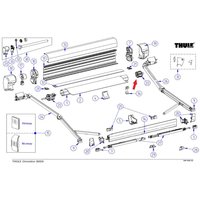 Thule Tuchrollenendkappen-Satz  - Ersatzteile Zelte & Markisen EAN:5415182026192