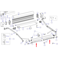 Thule Stützfuß (185cm) für Markisenlänge ab 4m  - Ersatzteile Zelte & Markisen EAN:5415182026437