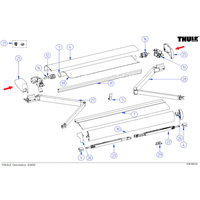 Thule Endkappe (links+rechts) passend zu Omnistor 6502/6900 - Ersatzteile Zelte & Markisen EAN:5415182026635