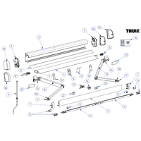 Thule Gelenkarm links für Markise 4200 / Tristor 2 / Omnistor 4900 4