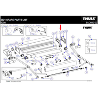 Thule Befestigungssatz Spannstange passend zu Thule Omnistor / Safari Residence / Panorama 9200 - Ersatzteile Zelte & Markisen EAN:5415182033725