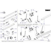 Thule Endkappen passend zu Fahrradträger Sport/Elite G1/G2 - Ersatzteile Fahrzeug EAN:5415182035293