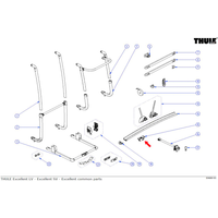 Thule Schienen-Gleiter passend zu Excellent / Elite G2 (2 Stück) - Ersatzteile Fahrzeug EAN:5415182040044