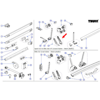 ELITE G2 HINGE COVERS BLACK (1L+1R) - Ersatzteile Fahrzeug von Thule EAN:5415182040167