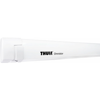 Thule Omnistor 5200 Wandmarkise mit Motor Gehäusefarbe Weiß Tuchfarbe Mystic Grau 3 m  - Kassettenmarkisen EAN:5415182048743