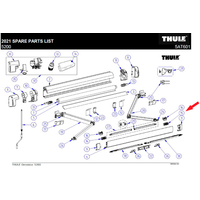 Thule Stützfuß-Befestigung (Front rechts) - Ersatzteile Zelte & Markisen EAN:5415182053839