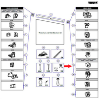 Thule Halterung passend zu Omnistor 5002 / 5500 / 5800 / 6502 / 6802 / 6900 / 8000 - Ersatzteile Zelte & Markisen EAN:5415182053983