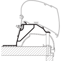 Thule Markisenadapter Dach Hobby Caravan 2024 - Markisenadapter EAN:5415182072717