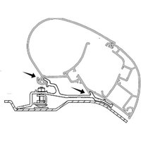 Dometic PR-Adapt Adapter für Dachmarkisen PR 2000 und PR 2500 3