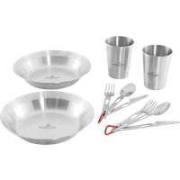 Robens Sierra Steel Meal Set Geschirr-Set 10 teilig mit Tellern / Bechern / Besteck - Trekkinggeschirr EAN:5709388135803