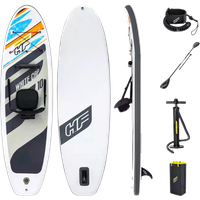 Bestway Hydro Force Stand Up Paddling Allround Board Set 5 teilig White Cap mit Sitz 305 x 84 x 12 cm - Schlauchboote