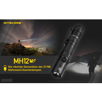 Nitecore Hybrid Taschenlampe MH12 V2.0 - LED Campingleuchten EAN:6952506405978