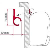 F45 Kit Rail R 300 cm - Markisenadapter von Fiamma EAN:8004815022433