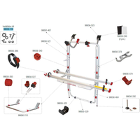 Fiamma Montagesatz passend für Carry Bike Mercedes Vito - Fiamma Ersatzteilnummer 98656-130 - Ersatzteile Fahrzeug EAN:8004815029807