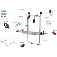 Fiamma Montagesatz passend für Carry Bike Ford Transit - Fiamma Ersatzteilnummer 98656-155 - Ersatzteile Fahrzeug EAN:8004815049256