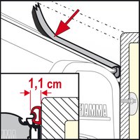 Fiamma Regendichtung Rain Guard S - Markisenabdichtung EAN:8004815076566