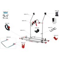 Fiamma Montagesatz passend für Carry Bike VW T3 - T25 - Fiamma Ersatzteilnummer 98690-053 - Ersatzteile Fahrzeug EAN:8004815079765