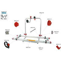 Fiamma Montagesatz passend für Carry Bike Garage Plus - Fiamma Ersatzteilnummer 98656-125 - Ersatzteile Fahrzeug EAN:8004815080006