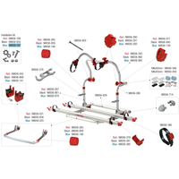 Fiamma Montagesatz passend für Carry Bike Pro C - Farbe Blau Fiamma Ersatzteilnummer 98656-167 - Ersatzteile Fahrzeug EAN:8004815096229