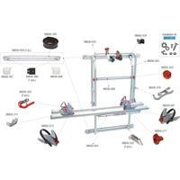 Fiamma Montagesatz passend für Carry Bike 200 DJ Fiat Ducato ab 06/2006 - Fiamma Ersatzteilnummer 98656-147 - Ersatzteile Fahrzeug EAN:8004815097134