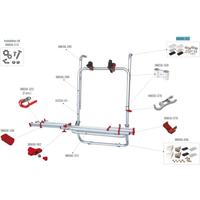 Fiamma Halterungskit oben passend für Carry Bike 200 DB - Fiamma Ersatzteilnummer 98656-420 - Ersatzteile Fahrzeug EAN:8004815104436