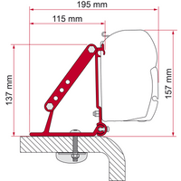 Fiamma Kit Roof Adapter F45/F70 - Markisenadapter EAN:8004815115203