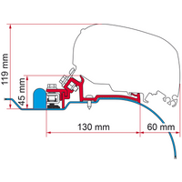 Fiamma Markisenadapter-Kit Iveco Daily H2 - Markisenadapter EAN:8004815208462