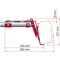 Fiamma Halterung Kit Roof Rail F45 / F70 - Markisenadapter EAN:8004815246532