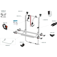 Fiamma Federrohrklemme passend für Carry Bike Ford Transit / Vivaro / Trafic / Trafic D / Trafic DL High Roof / Talento D / 200 D - Fiamma Ersatzteilnummer 98656-509 - Ersatzteile Fahrzeug EAN:8004815267070