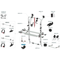 Fiamma Halteplatte unten passend für Carry Bike Mercedes Vito - Fiamma Ersatzteilnummer 98656-525 - Ersatzteile Fahrzeug EAN:8004815267261