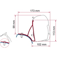 Fiamma Markisenadapter-Kit Trafic/Vivaro/Primastar - Markisenadapter EAN:8004815269036