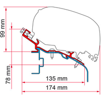 Fiamma Adapter Elddis Markisenadapter für Fiamma F80/F65 370 - Markisenadapter EAN:8004815306823