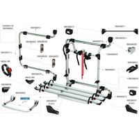 Fiamma Bohrungsabdeckungen Auflagebügel passend für Carry Bike Pro / Pro M / Pro C / UL / CL / Mercedes V Class Premium / VW Frame Crafter E-Bike / VW Frame Crafter 3 Bikes - Fiamma Ersatzteilnummer 98656-769 - Ersatzteile Fahrzeug EAN:8004815309039