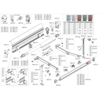 Fiamma Gehäusedeckel für Markise F45s / ZIP F45s 350 - Farbe Polar Weiß Fiamma Ersatzteilnummer 98673-025 - Ersatzteile Zelte & Markisen EAN:8004815312589