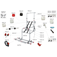 Fiamma Sicherheitshaltegurt 2 Stück passend für Carry Bike Lift 77 / Lift 77 E-Bike - Fiamma Ersatzteilnummer 98656-776 - Ersatzteile Fahrzeug EAN:8004815313739