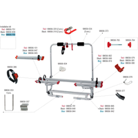 Fiamma Montagesatz passend für Carry Bike Caravan XL A Pro 200 - Farbe Blau Fiamma Ersatzteilnummer 98656-793 - Ersatzteile Fahrzeug EAN:8004815318055