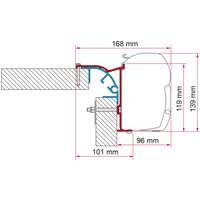 Fiamma Kit Bailey MK Markisenadapter für Fiamma F45 MK 2 - Markisenadapter EAN:8004815320775